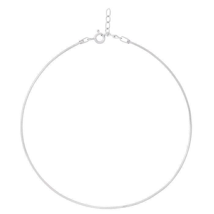 Minimal 925 Sterling Silver snake chain anklet for women, delicate everyday jewelry with an adjustable clasp – Zavya