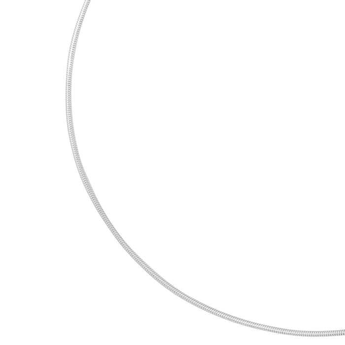 Minimalist 925 Sterling Silver snake chain anklet for women. Sleek everyday silver jewellery – Zavya
