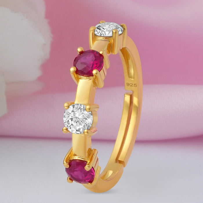 Minimal Gold Plated 925 Sterling Silver Ring