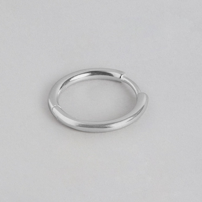 Minimal Hoop n Loop 925 Sterling Silver Earrings