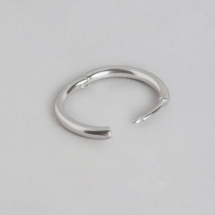 Minimal Hoop n Loop 925 Sterling Silver Earrings