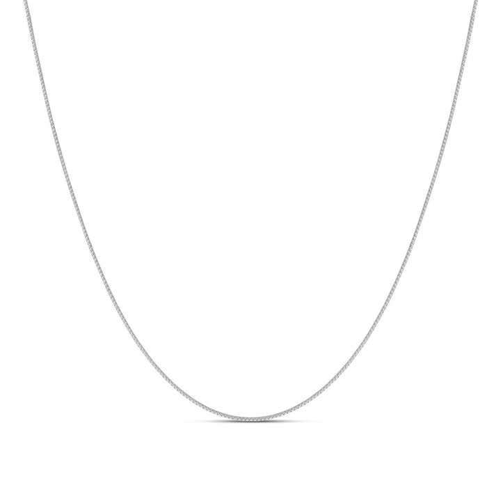 Delicate 925 Sterling Silver box chain necklace for women. Minimalist everyday jewellery – Zavya