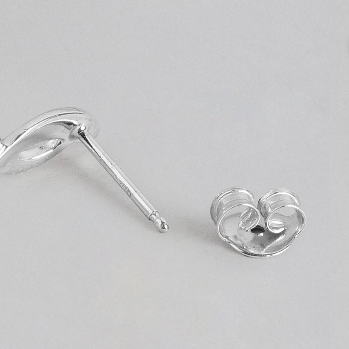 Minimal Pearl Rhodium Plated 925 Sterling Silver Jewellery Set