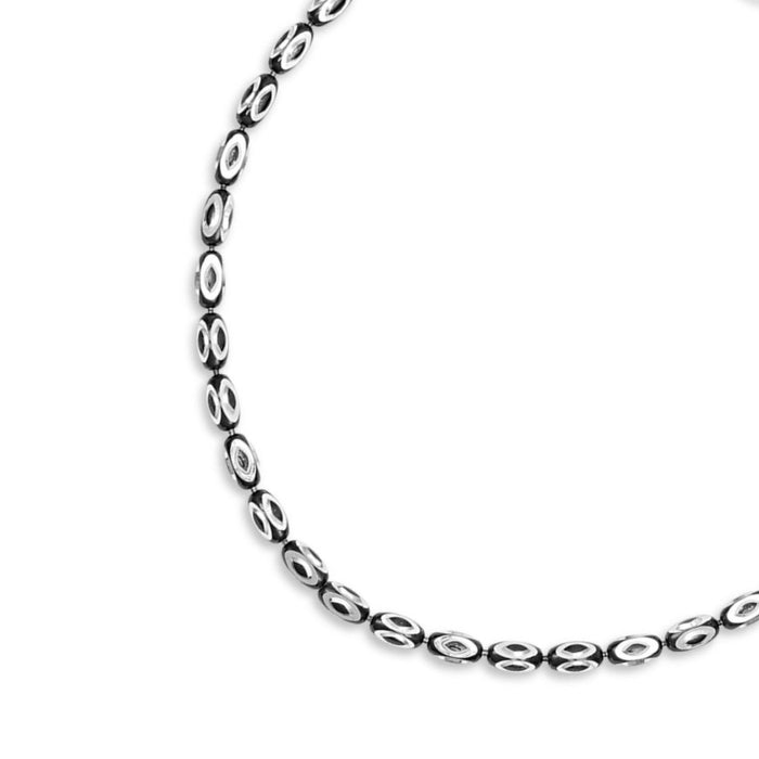 Minimal Rhodium Plated 925 Sterling Silver Bracelet