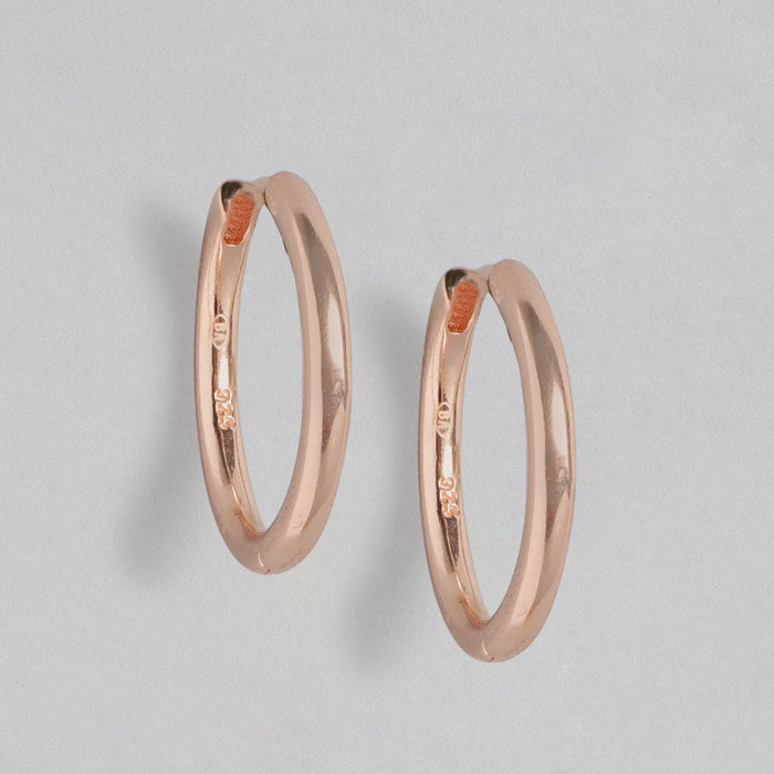 Minimal Rose Gold 925 Sterling Silver Earrings