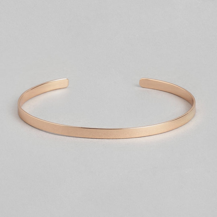 Minimal Rose Gold Bliss 925 Sterling Silver Slider Bracelet