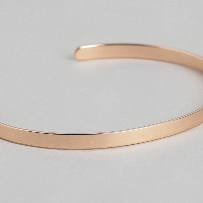 Minimal Rose Gold Bliss 925 Sterling Silver Slider Bracelet