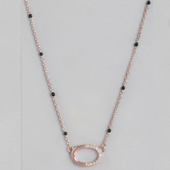 Minimal Rose Gold Plated 925 Sterling Silver Mangalsutra