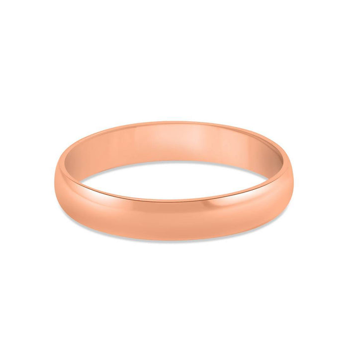 Minimal Rose Gold Plated 925 Sterling Silver Men's Ring (One-Size)