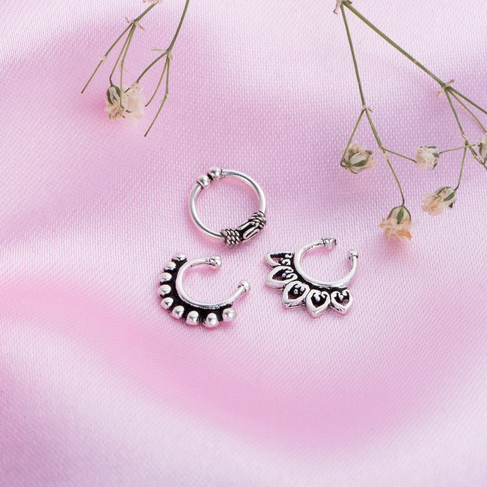 Minimal Septum 925 Sterling Silver Combo
