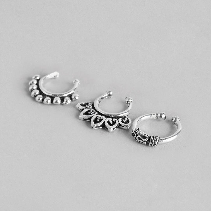 Minimal Septum 925 Sterling Silver Combo