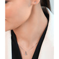 Minimal Solitaire Rhodium Plated 925 Sterling Silver Jewellery Set