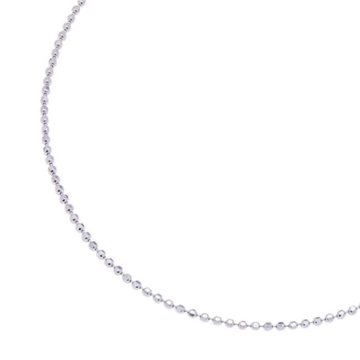 Minimalist tiny beaded 925 Sterling Silver anklet for women. Delicate everyday silver jewelry. – Zavya