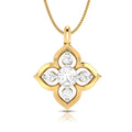 Minimalist Sparkle Lab-Grown Diamond Circle Pendant without Chain