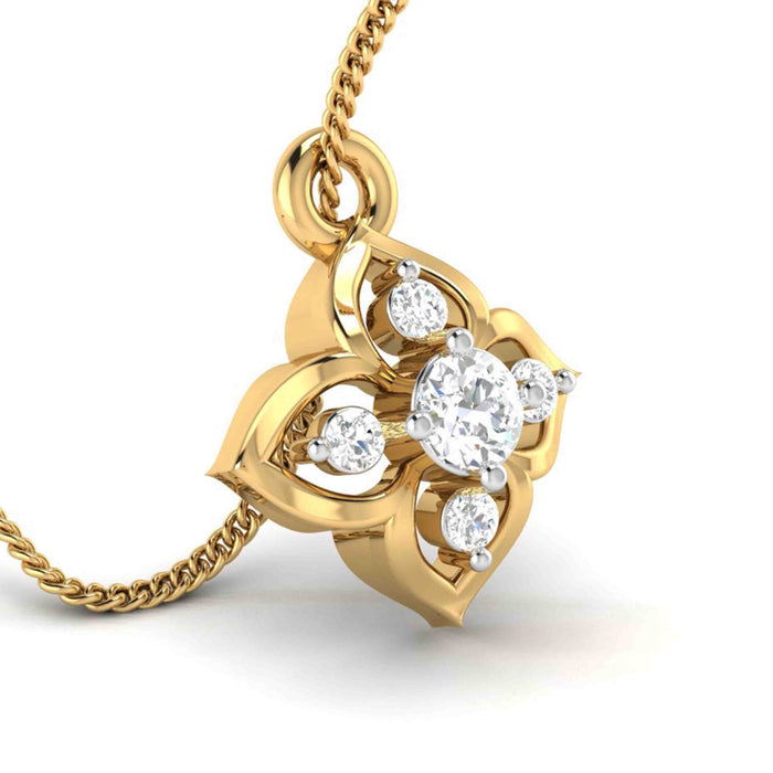 Minimalist Sparkle Lab-Grown Diamond Circle Pendant without Chain