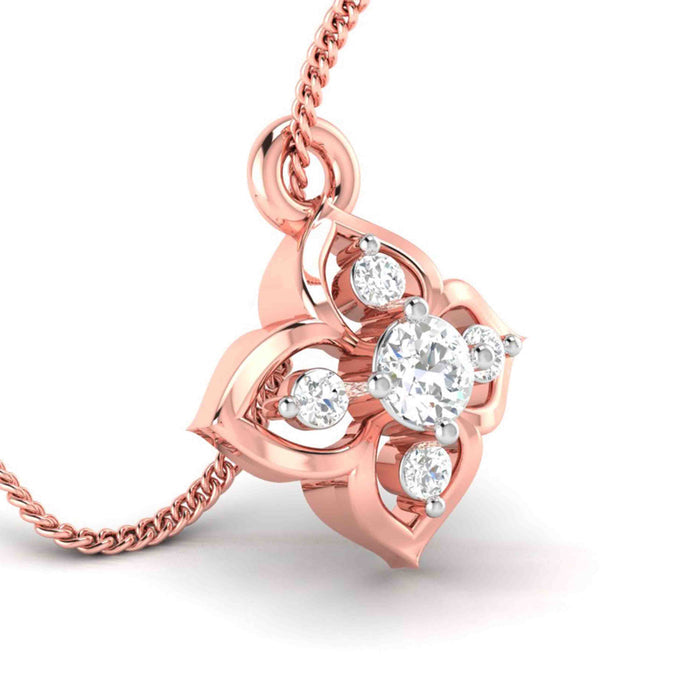 Minimalist Sparkle Lab-Grown Diamond Circle Pendant without Chain