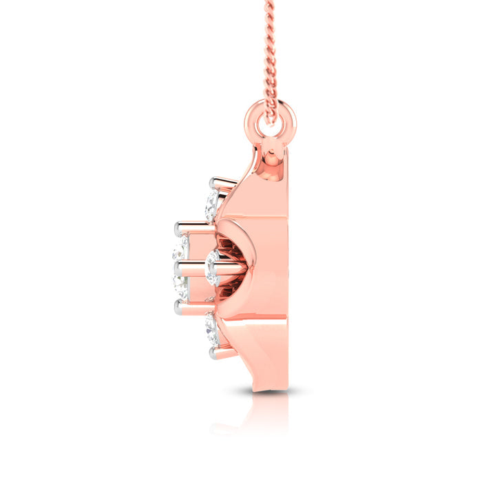 Minimalist Sparkle Lab-Grown Diamond Circle Pendant without Chain