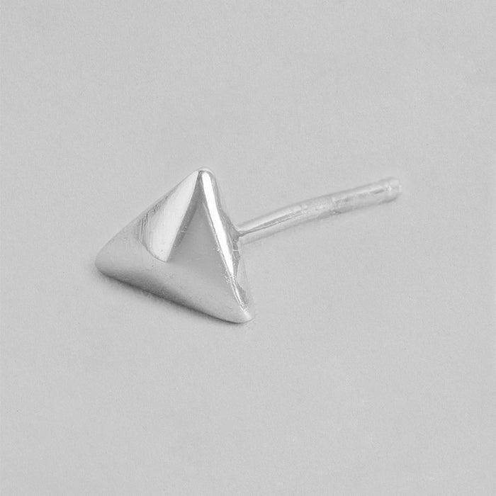 Minimalist Triangle Stud Earrings in 925 Sterling Silver