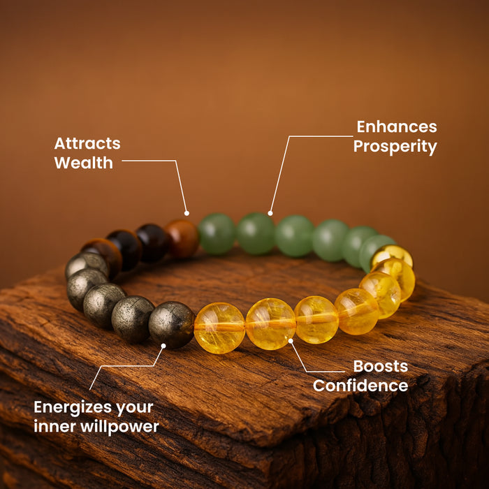 Money Magnet Bracelet with FREE Selenite Plate