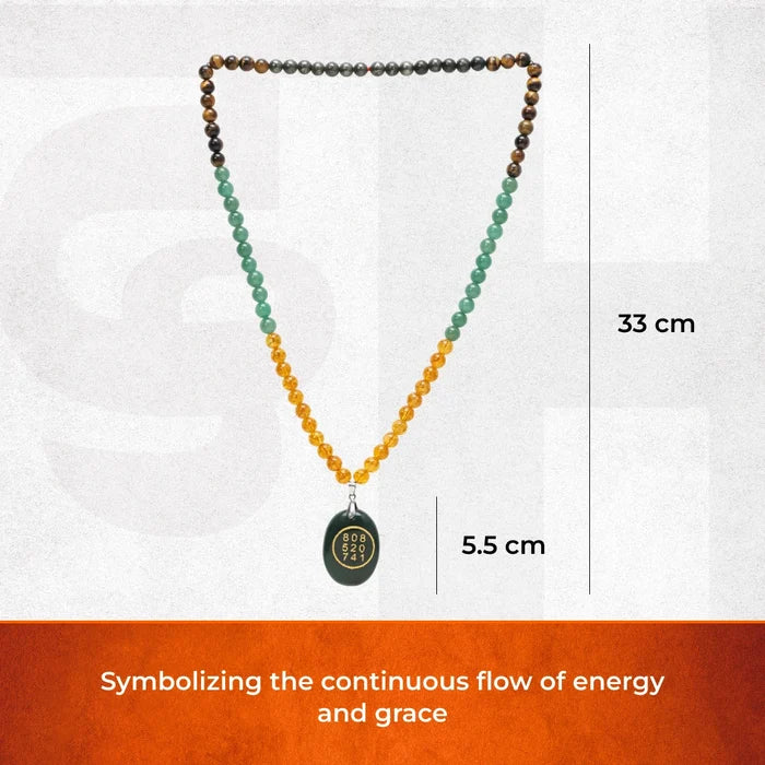 Money Magnet Mala with Zibu Pendant