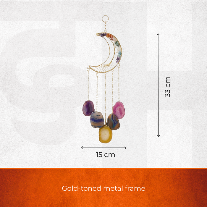 Moon 7 Chakra Agate Dream Catcher - view 4