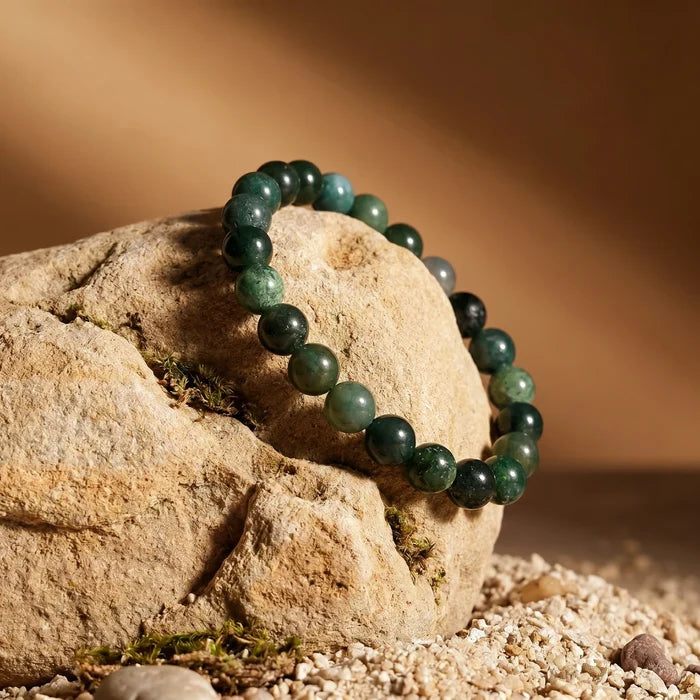 Moss Agate Stone Bracelet - view 2
