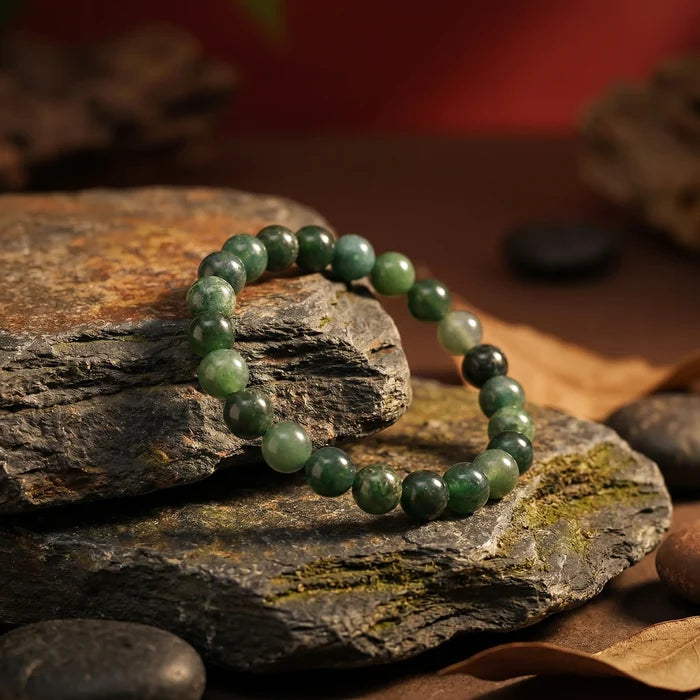 Moss Agate Stone Bracelet - view 3