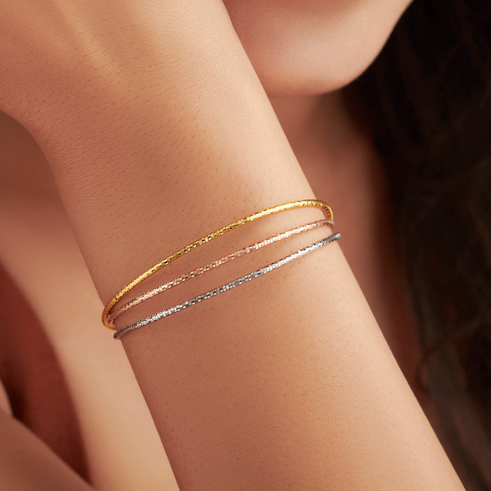 Multi-Strand Triple Plating 925 Sterling Silver Bracelet Gift Hamper
