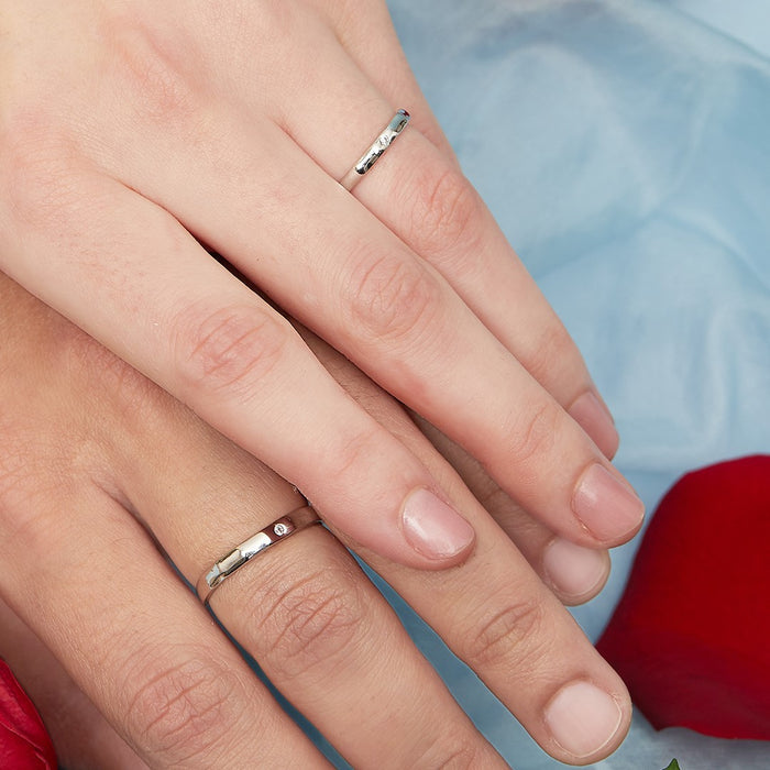 Mushy 925 Silver Couple Rings (Adjustable)