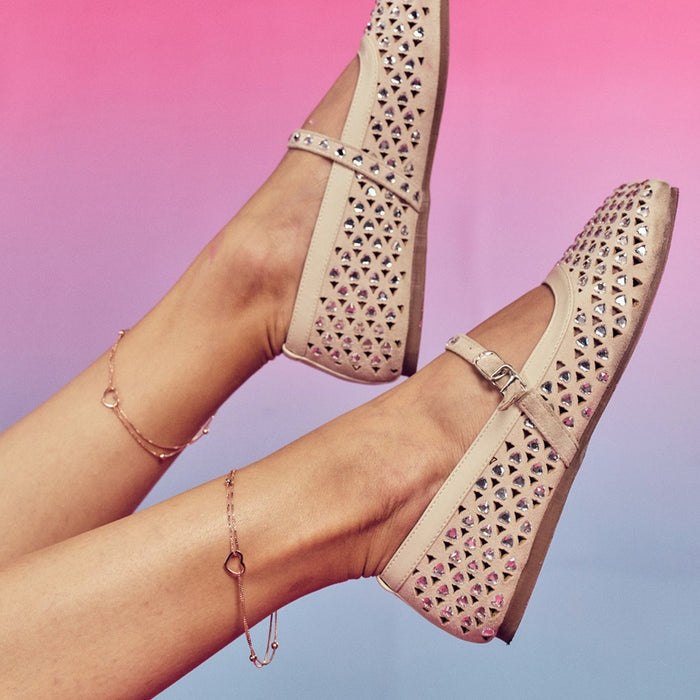 My Dainty Heart Rose Gold 925 Silver Anklets