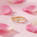 925 Sterling Silver My Infinite Vow Gold Plated Ring (Adjustable) for Women – Zavya