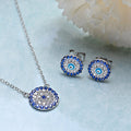 My Saviour Evil Eye 925 Silver Jewellery Set