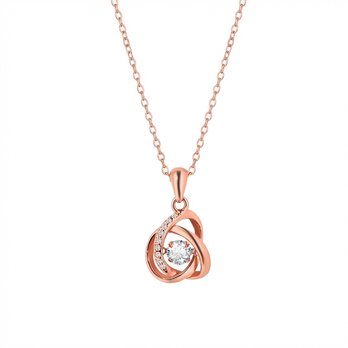 My Universe Rose Gold Plated 925 Silver Necklace (Zavya Signature Style)
