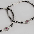 Mystic Allure 925 Sterling Silver Rhodium-Plated Anklet