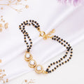 Mystic Orbit Gold-Embraced 925 Sterling Silver Mangalsutra Bracelet