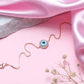 Mystic Protection Rose Gold-Plated 925 Sterling Silver Evil Eye Bracelet