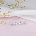 Nakshatra Floral Stud 925 Sterling Silver Earring Combo