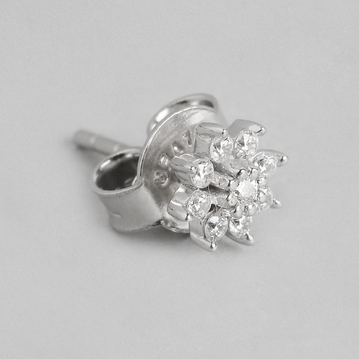 Nakshatra Floral Stud 925 Sterling Silver Earring Combo