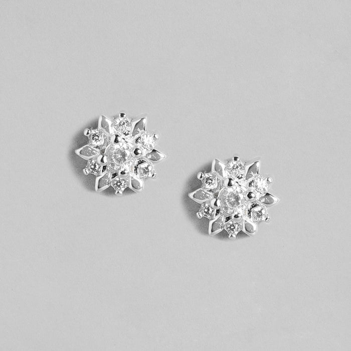 Nakshatra Flower Studs 925 Silver Earrings