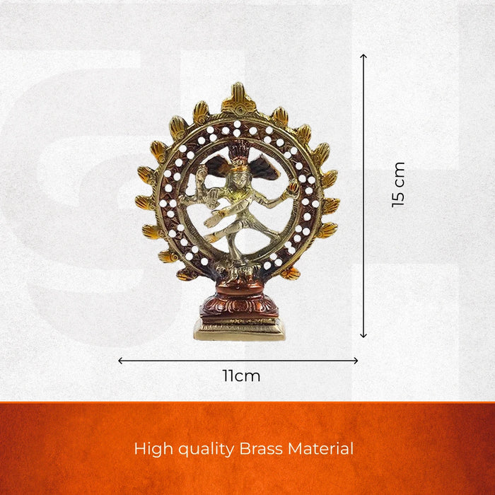 Natraj Brass Statue - view 2