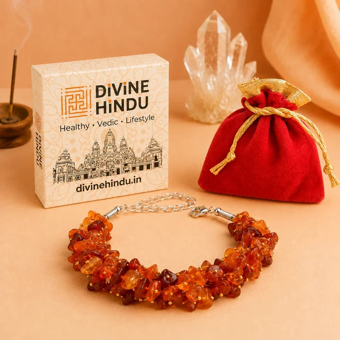 Natural Carnelian Chips Bracelet - view 4