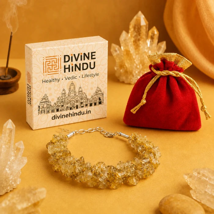 Natural Citrine Chips Bracelet | Sunela Stone Bracelet - view 4