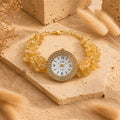Natural Citrine Stone Chips Watch | Sunela Crystal Watch
