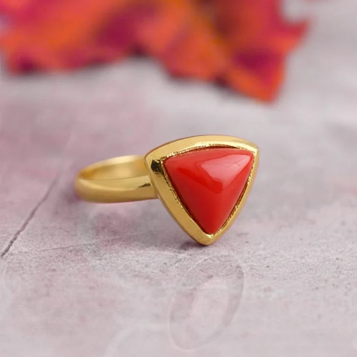 Natural Coral Gemstone (Moonga)