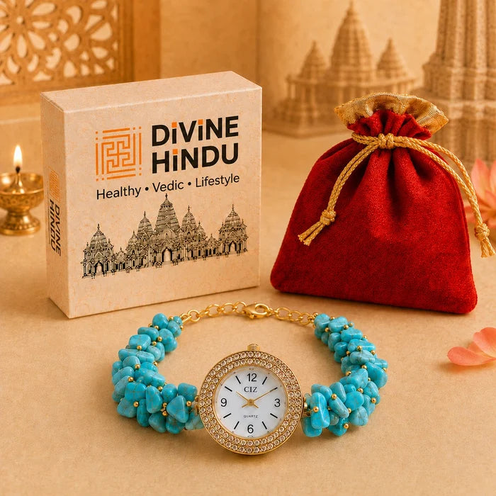 Natural Firoza Stone Chips Watch - view 4