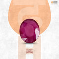 Natural Gemstone: Ruby (Maanik)