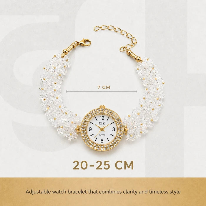 Natural Sphatik Clear Quartz Stone Chips Watch - view 2