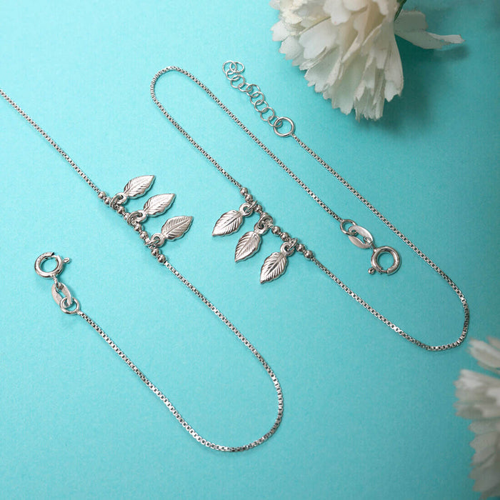 Nature Lover 925 Sterling Silver Anklet