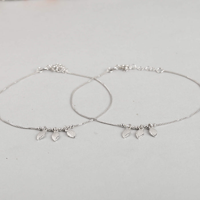 Nature Lover 925 Sterling Silver Anklet