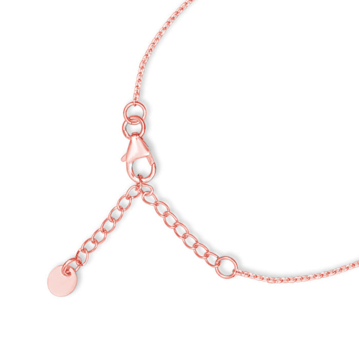 Nature's Embrace Leaf Rose Gold-Plated 925 Sterling Silver Bracelet Gift Hamper